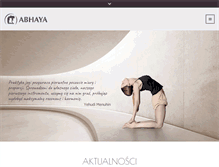 Tablet Screenshot of abhaya.pl